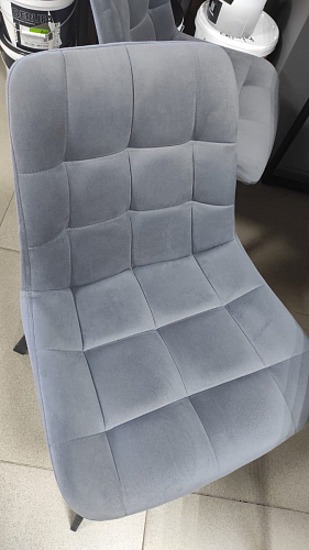 Стул на металлокаркасе Челси морская волна / черный фото покупателя 172