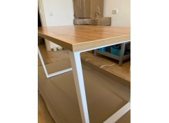 Стол Лота Лофт 140 25 мм юта / белый матовый фото покупателя 510