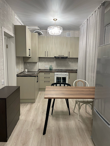 Стол Тринити Лофт 120 32 мм дуб галифакс табако / черный матовый фото покупателя 347