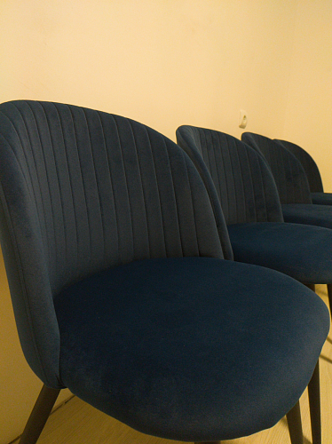 Стул на металлокаркасе Gabi dark beige / black / silver фото покупателя 423