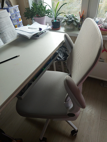 Компьютерное кресло Konfi pink / white фото покупателя 74