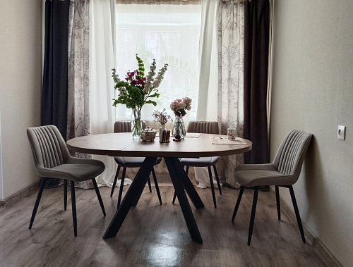 Комплект стульев Вейв 4 шт светло-серый / черный фото покупателя 94