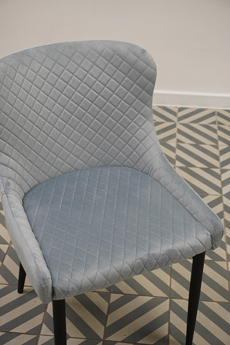 Стул на металлокаркасе Teo dark blue / black из шоурума 1