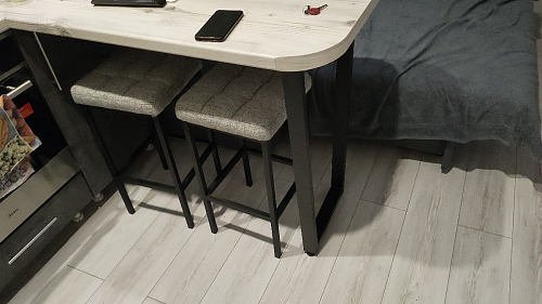 Барный стул Лофт катания минт / белый матовый фото покупателя 101