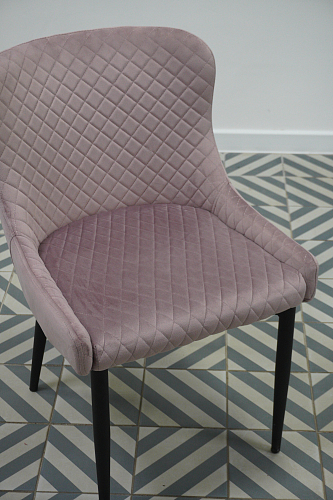 Стул на металлокаркасе Teo light purple / black из шоурума 1