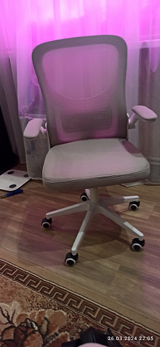 Компьютерное кресло Konfi light gray / blue / white фото покупателя 165