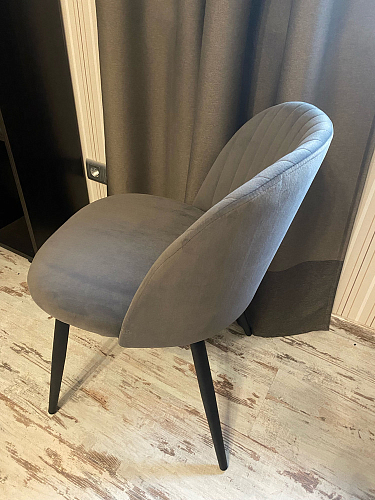 Стул на металлокаркасе Gabi 1 line light blue / black фото покупателя 34