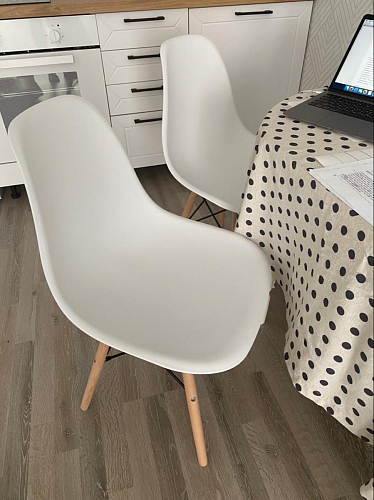 Пластиковый стул Eames PC-015 желтый фото покупателя 297