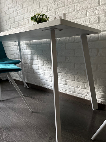 Стол Тринити Лофт 120 32 мм дуб галифакс табако / черный матовый фото покупателя 329