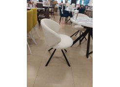 Стул на металлокаркасе Solomon крутящийся white / black из шоурума 7