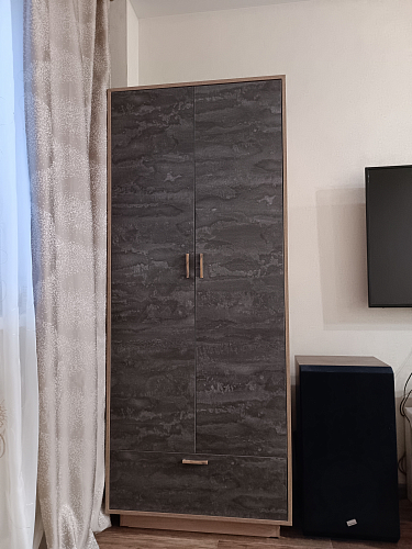 Шкаф Эго Шк-1 на подиуме бетон светлый / камень темный фото покупателя 2