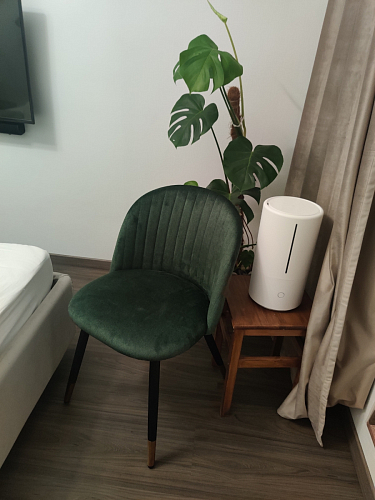 Стул на металлокаркасе Gabi 1 light purple / black / gold фото покупателя 85