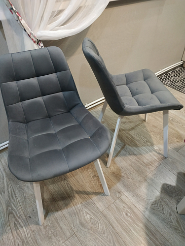 Стул на металлокаркасе Челси бежевый / белый каркас фото покупателя 139