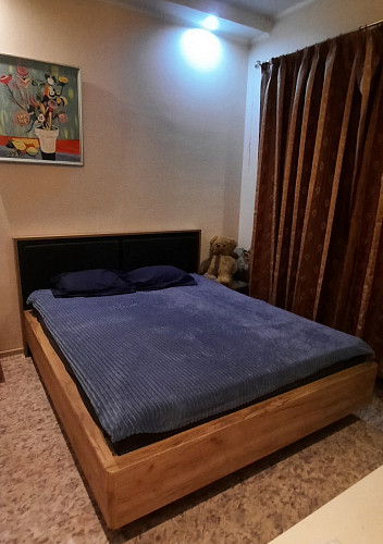 Двуспальная кровать Клауд 160х200 парящая дуб крафт золотой / антрацит фото покупателя 326