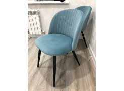 Стул на металлокаркасе Gabi 1 бежевый / черный с серебряными наконечниками фото покупателя 473