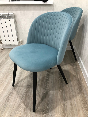 Стул на металлокаркасе Gabi gray / black фото покупателя 473