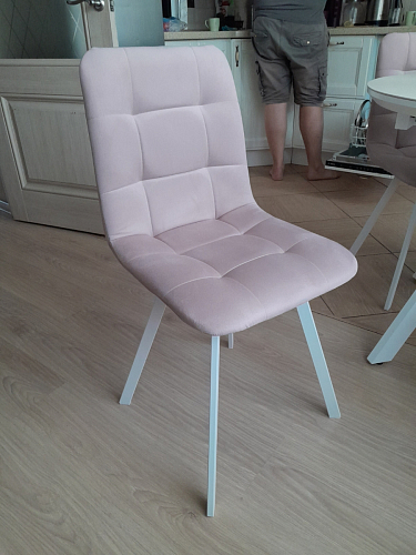 Стул на металлокаркасе Чилли темно-серый / черный каркас фото покупателя 566