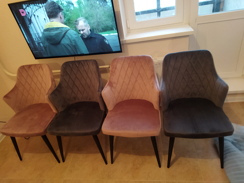 Стул на металлокаркасе Velen light purple фото покупателя 2