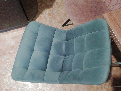 Стул на металлокаркасе Челси К бирюзовый / черный фото покупателя 185