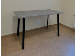 Стол Тринити Лофт 120 32 мм бетон / черный матовый фото покупателя 113