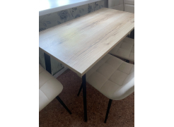 Стол Тринити Лофт 120 32 мм бетон / черный матовый фото покупателя 590