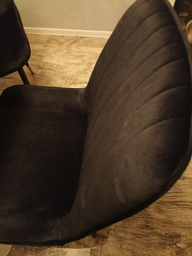 Стул на металлокаркасе Seda 01 blue / gold / black фото покупателя 24