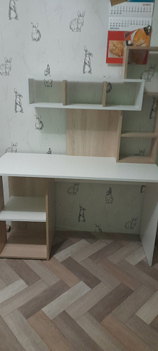 Письменный стол Эфес дуб сонома / белый фото покупателя 9