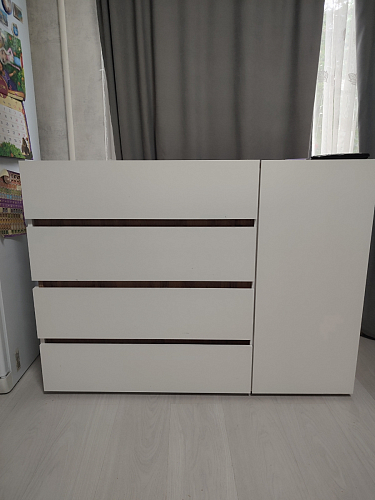 Комод Атлон белый / дуб вотан фото покупателя 8