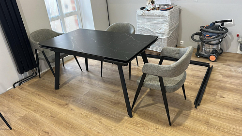 Стул на металлокаркасе Twin серый / черный фото покупателя 28