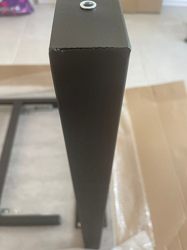 Деревянный стол Лота Лофт 140х80 черный матовый / бетон светлый фото покупателя 890