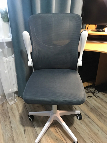 Компьютерное кресло Konfi gray / blue / white фото покупателя 306