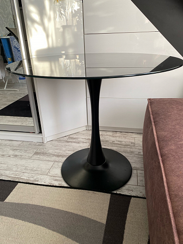 Стеклянный стол Tulip 90 white фото покупателя 41