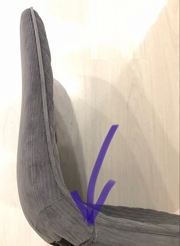 Стул на металлокаркасе Capri голубой фото покупателя 49