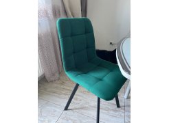 Стул на металлокаркасе Чилли синяя ткань / белый фото покупателя 420