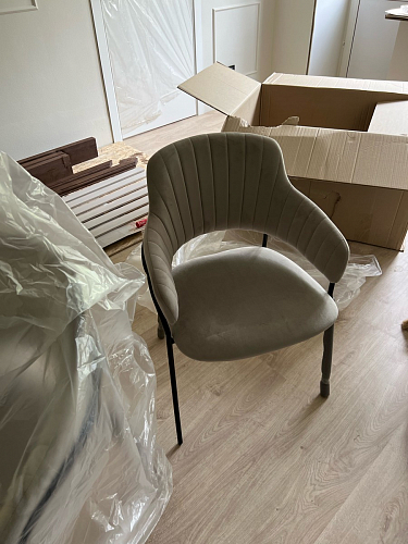 Стул на металлокаркасе Инклес желтый / черный глянец фото покупателя 27