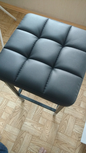 Барный стул Лофт микровелюр катания блэк / черный матовый фото покупателя 115