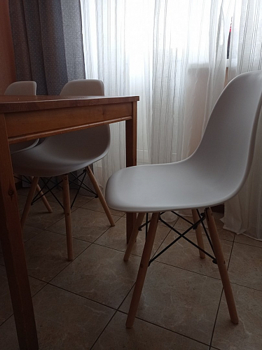 Стул Cindy Eames mod. 001 white / natural фото покупателя 66