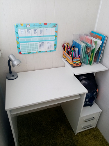 Компьютерный стол Джаз-24 левый дуб сонома фото покупателя 81