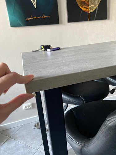 Барная стойка Дилан Лофт 120х40х98 дуб делано темный фото покупателя 103