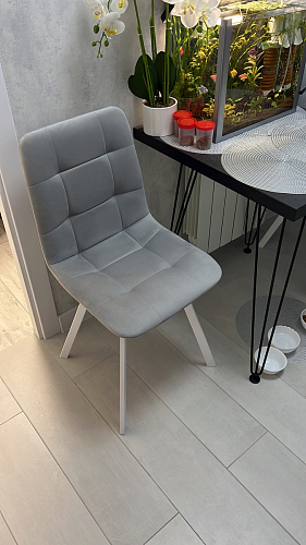 Стул на металлокаркасе Чилли бирюзовый / черный фото покупателя 706