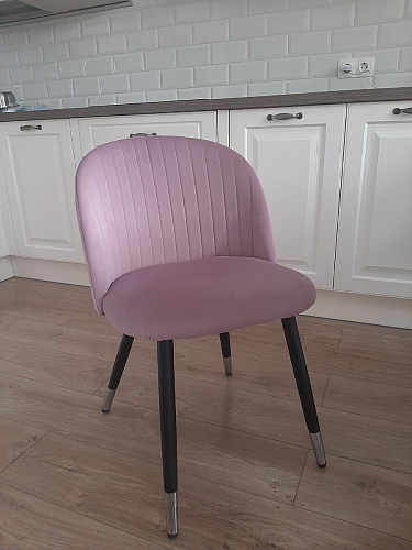 Стул на металлокаркасе Gabi 1 beige / black фото покупателя 267