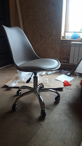 Компьютерное кресло Kolin с подушкой clear / white фото покупателя 115