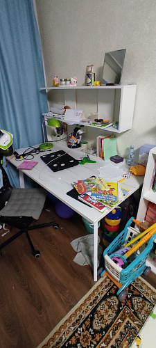 Стол Тринити Лофт 120 32 мм дуб галифакс табако / черный матовый фото покупателя 302