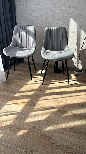 Стул на металлокаркасе Седа 360 К латте (velutto 08) / белый фото покупателя 120