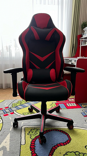 Компьютерное кресло Racer черный / красный / бежевый фото покупателя 129