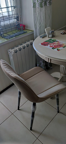 Стул на металлокаркасе Седа К кирпичный / черный фото покупателя 18