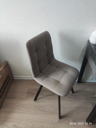 Комплект стульев Чилли 4 шт темно-серый / черный фото покупателя 112