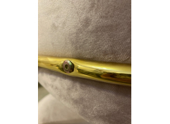 Стул на металлокаркасе Kamelia зеленый / золото фото покупателя 35