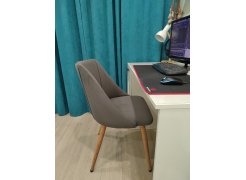 Стул на металлокаркасе Morgan light blue / black фото покупателя 4