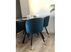 Стул на металлокаркасе Gabi green / black фото покупателя 888